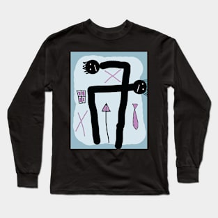 Kids Extreme Dance Stick Figure Long Sleeve T-Shirt